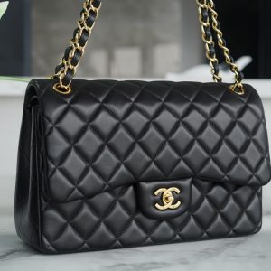 CF Classic Flap Jumbo |黑金 羊皮 大号 图3