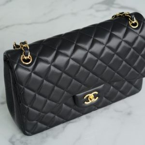 CF Classic Flap Jumbo |黑金 羊皮 大号 图4