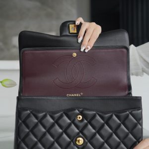 CF Classic Flap Jumbo |黑金 羊皮 大号 图6