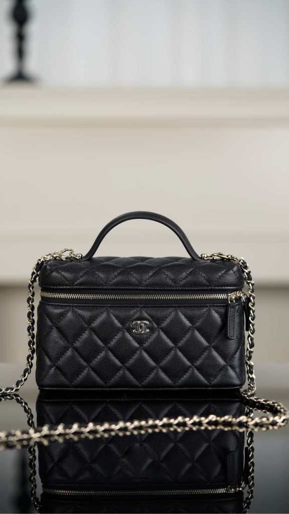 Chanel 25C 新款饭盒包 黑金 荔枝牛 图1