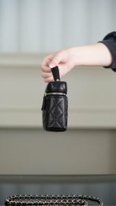 Chanel 25C 新款饭盒包 黑金 荔枝牛 图6