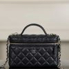 Chanel 25C 新款饭盒包 黑金 荔枝牛 图1