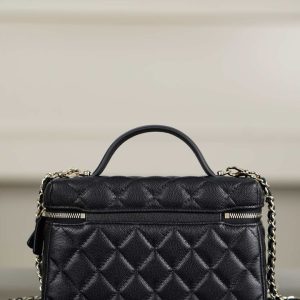 Chanel 25C 新款饭盒包 黑金 荔枝牛 图2
