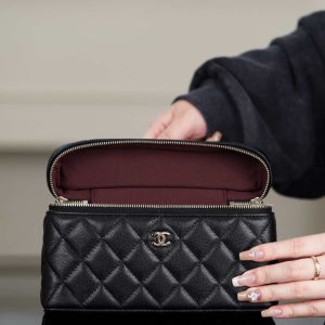 Chanel 25C 新款饭盒包 黑金 荔枝牛 图8