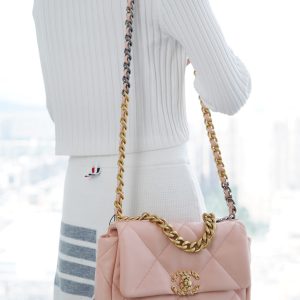 CHANE·L春夏新品19bag 裸粉小号 图1