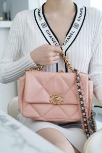 CHANE·L春夏新品19bag 裸粉小号 图6