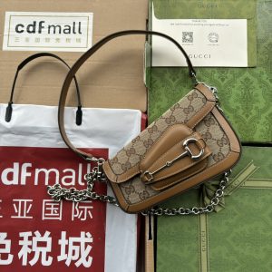 【配置专柜包装】Gucci Horsebit 1955系列迷你肩背包款号774209 1DB0N 9014品牌以全新视角 图1