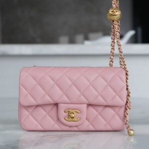 Chanel 金属球 Mini粉色 图2