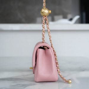 Chanel 金属球 Mini粉色 图3