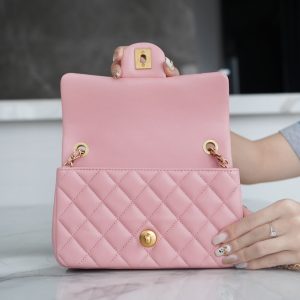 Chanel 金属球 Mini粉色 图5
