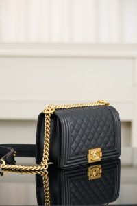 Chanel leboy 小球纹黑金中号 图3