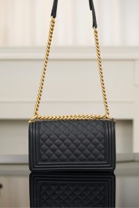 Chanel leboy 小球纹黑金中号 图6