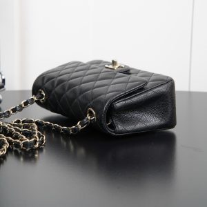CF Classic Flap |荔枝纹 Mini 黑浅金 图8