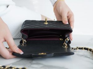 CF Classic Flap |荔枝纹 方胖子 黑金 图8