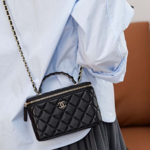 chanel 25P 新款编织手柄 盒子包 图8