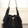 Chanel 黑色麂皮hobo 小号 图1