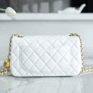 Chanel 金属球 Mini 仙女白 图2
