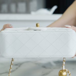 Chanel 金属球 Mini 仙女白 图8