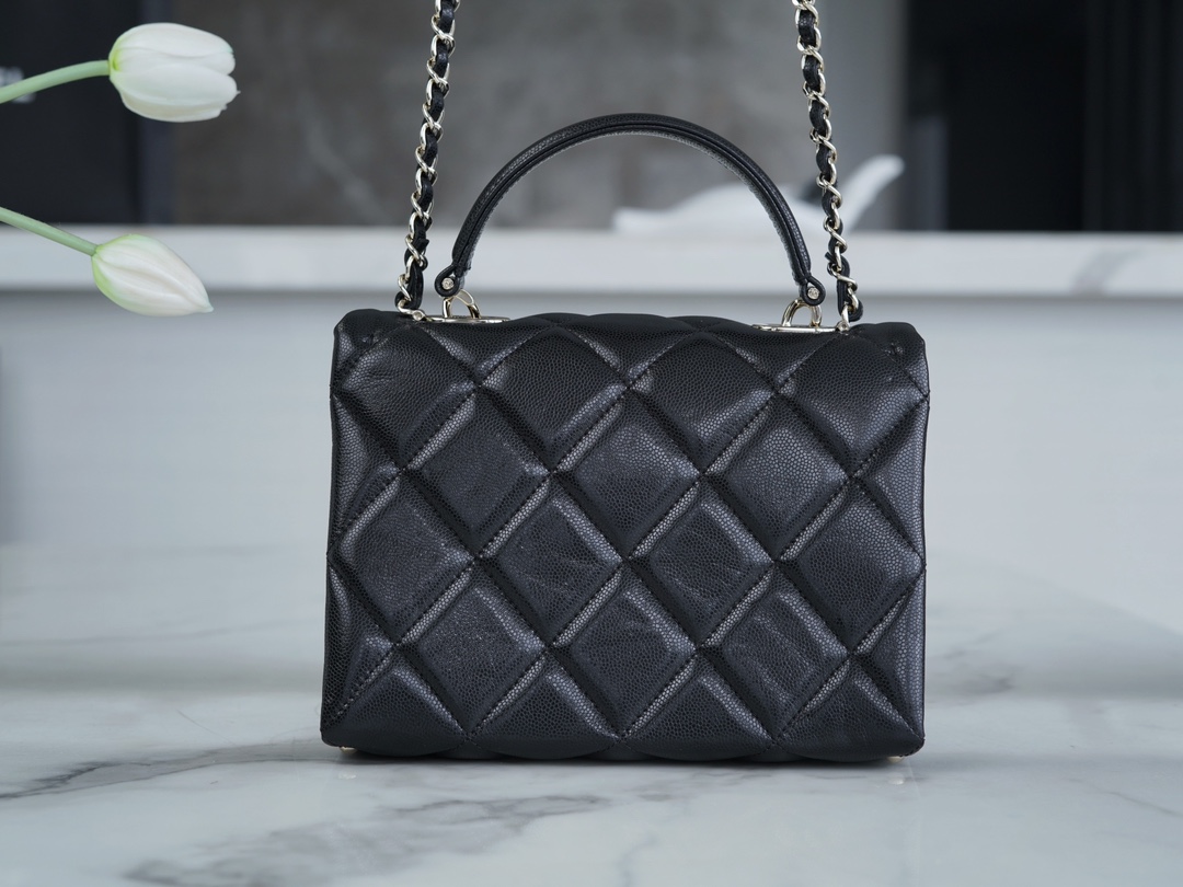 CHANEL 24p 手柄kelly盒子 黑色小号 图3