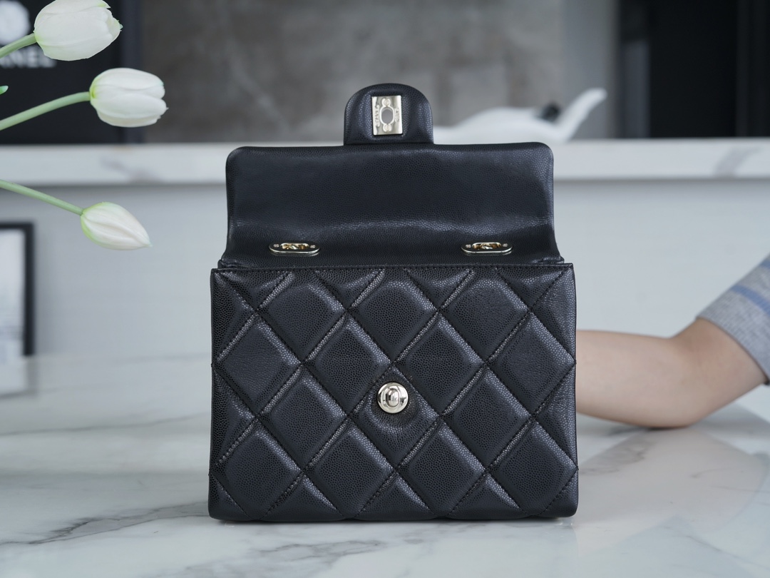 CHANEL 24p 手柄kelly盒子 黑色小号 图5