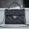 CHANEL 24p 手柄kelly盒子 黑色小号 图1