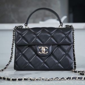 CHANEL 24p 手柄kelly盒子 黑色小号 图1