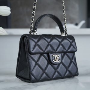 CHANEL 24p 手柄kelly盒子 黑色小号 图7