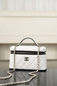 Chanel 26ss隐藏款 熊猫拼色LP盒子包 白色 图3