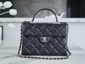 CHANEL 24p 手柄kelly盒子 黑色大号 图1