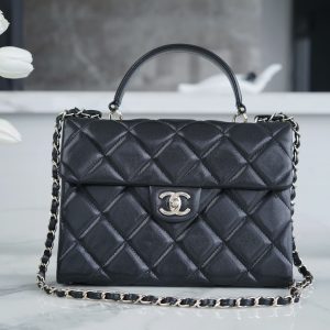 CHANEL 24p 手柄kelly盒子 黑色大号 图1