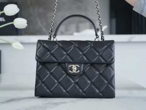 CHANEL 24p 手柄kelly盒子 黑色大号 图2