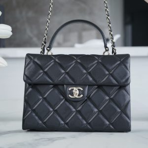 CHANEL 24p 手柄kelly盒子 黑色大号 图2