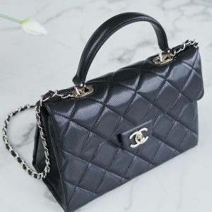 CHANEL 24p 手柄kelly盒子 黑色大号 图4