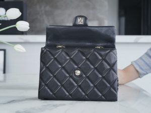 CHANEL 24p 手柄kelly盒子 黑色大号 图5