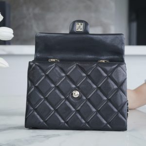 CHANEL 24p 手柄kelly盒子 黑色大号 图5