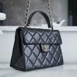 CHANEL 24p 手柄kelly盒子 黑色大号 图7