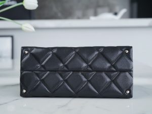 CHANEL 24p 手柄kelly盒子 黑色大号 图9