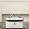 Chanel 26ss隐藏款 熊猫拼色LP盒子包 白色 图1