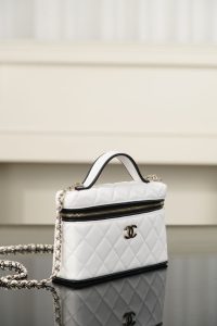 Chanel 26ss隐藏款 熊猫拼色LP盒子包 白色 图4