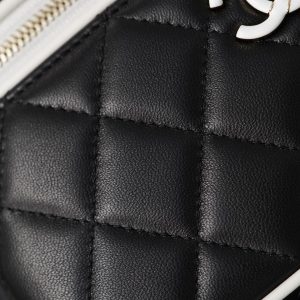 Chanel 26ss隐藏款 熊猫拼色LP盒子包 图3