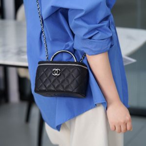 Chanel 25P 隐藏款 手柄长盒子包 荔枝牛 图1