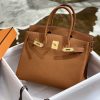 半手工 birkin 30cm 金棕 金银扣 图1