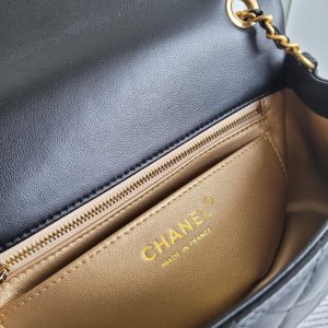 23k新版金球 羊皮金属球mini CF方胖子金珠可调节斜挎单肩包 1787 尺寸: 20cm 图5