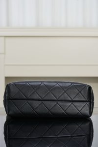 Chanel 25A 麂皮购物袋 灰色小号 图9