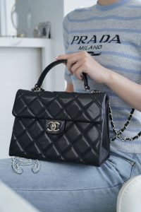 CHANEL 24p 手柄kelly盒子 黑色大号 图2