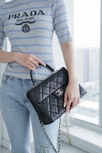 CHANEL 24p 手柄kelly盒子 黑色大号 图3