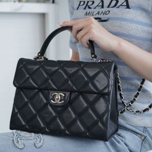CHANEL 24p 手柄kelly盒子 黑色大号 图2