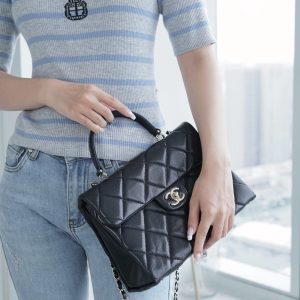 CHANEL 24p 手柄kelly盒子 黑色大号 图3