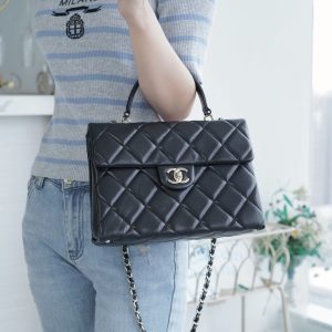 CHANEL 24p 手柄kelly盒子 黑色大号 图4