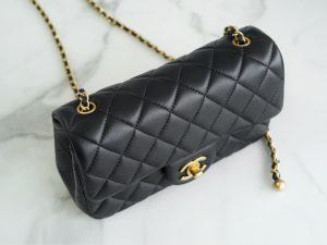 Chanel 23C大mini金属球 黑色 图5